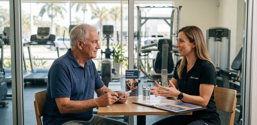 what should boca raton, fl, seniors ask personal trainers about training with health issues